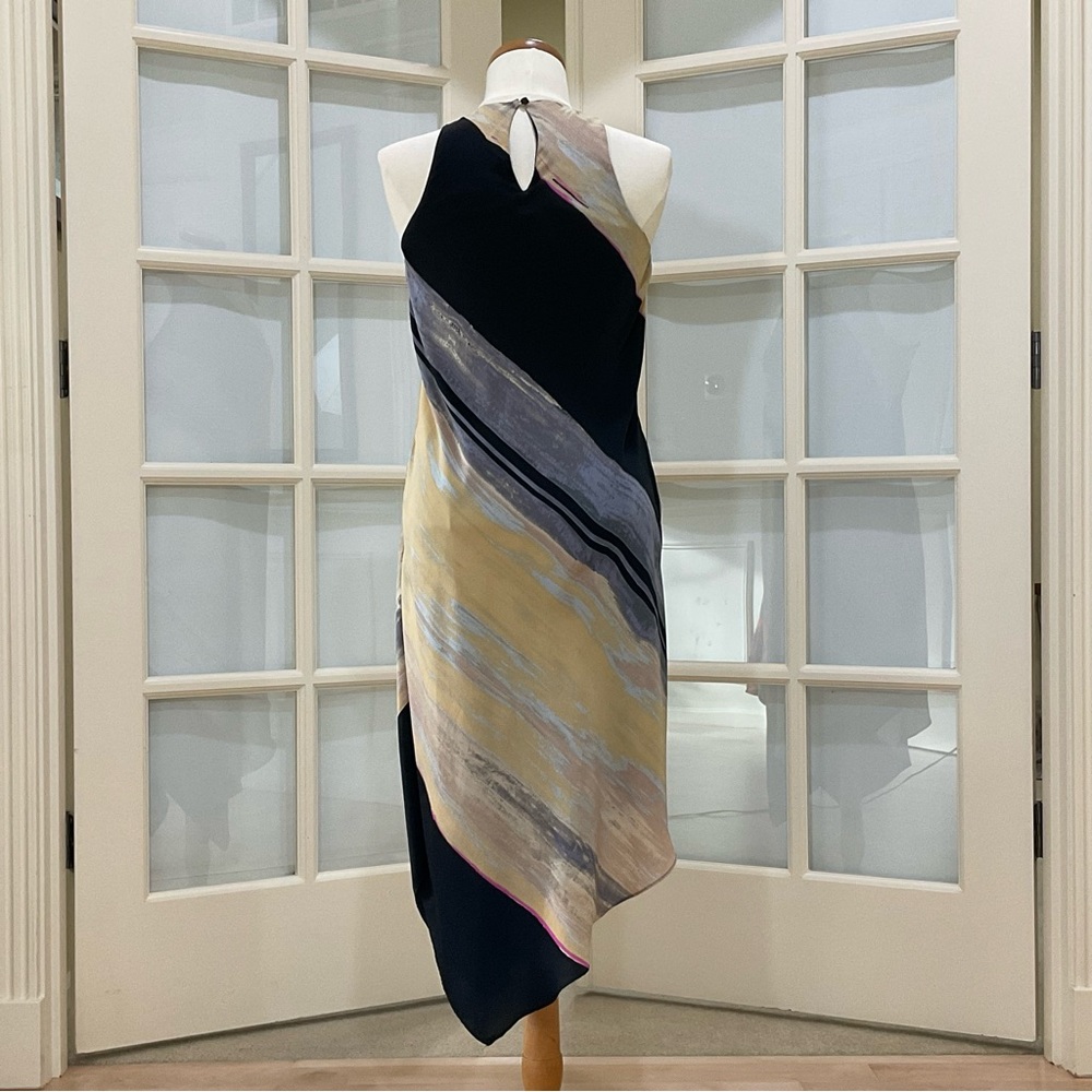 Rachel Rachel Roy Escapist Asymmetrical Sleeveless Dress Pockets S - Picture 2 of 15